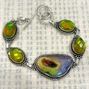 Sterling Silver Gemstone Bracelet